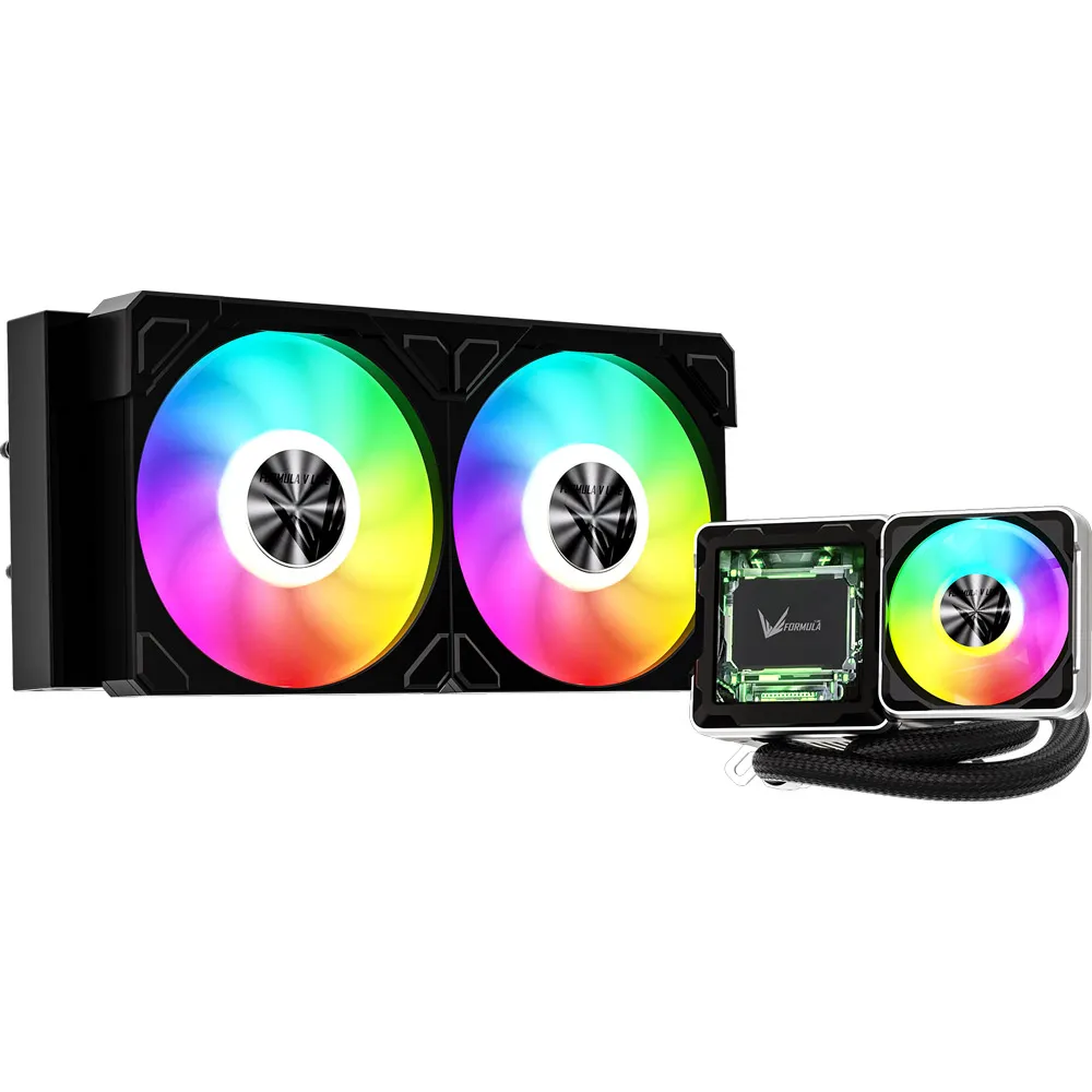 CPU COOLER FORMULA V CRYO WING DIGI 240 ARGB 240MM LCD BLACK REFRIGERACIÓN LIQUIDA PANTALLA