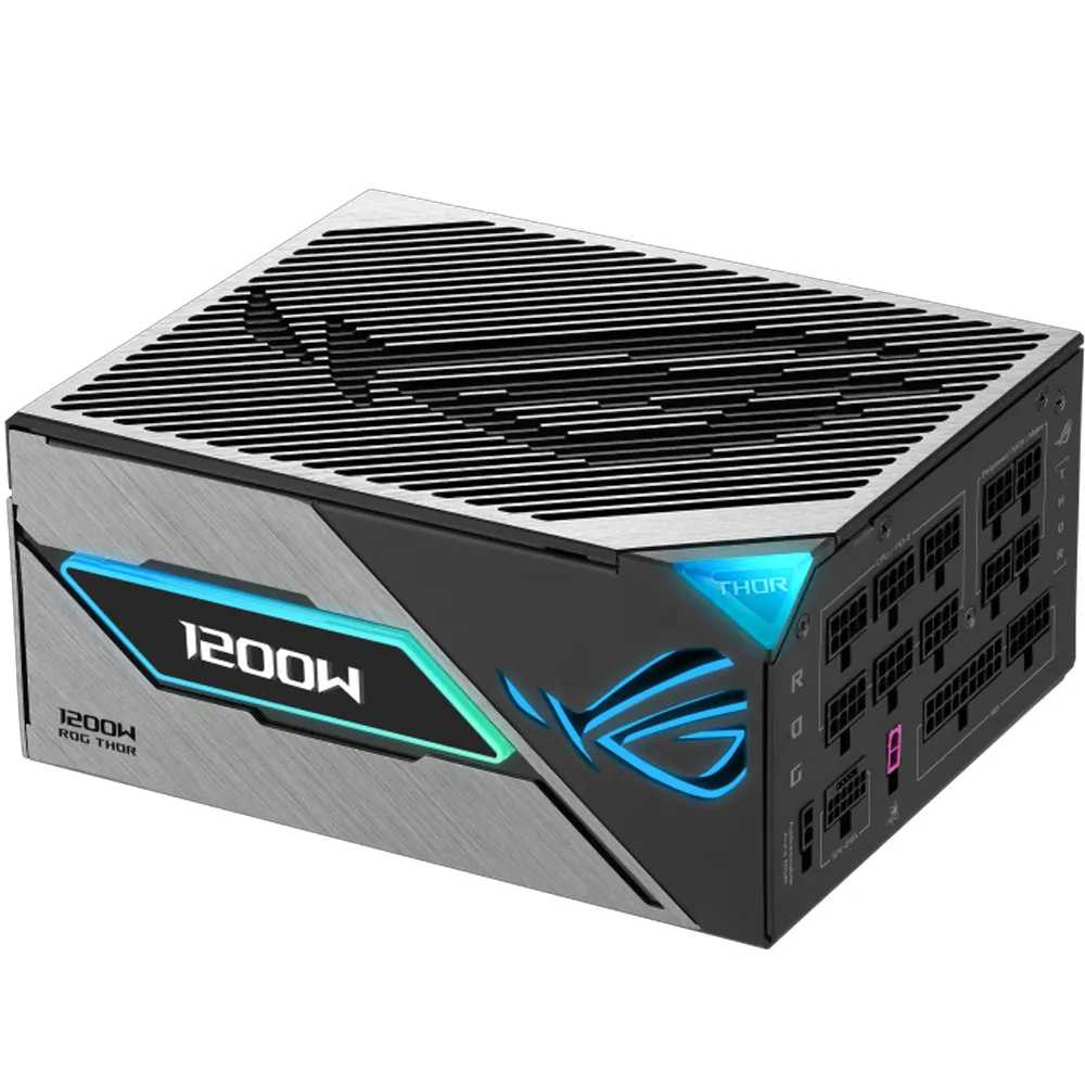 FUENTE ASUS ROG THOR 1200P3 1200W 80 PLUS PLATINUM ATX 3.1 FULL MODULAR OLED RGB BLACK
