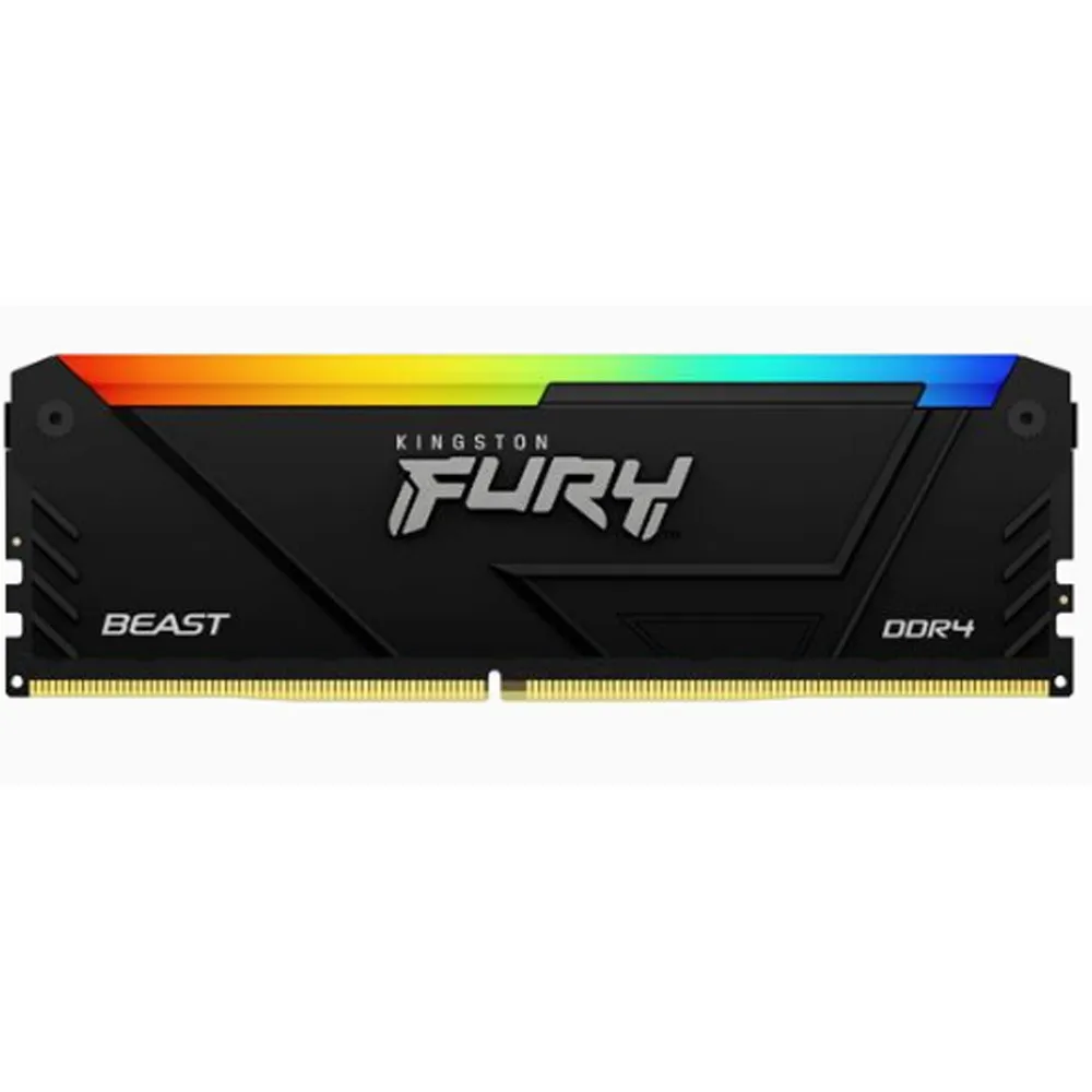 MEMORIA UDIMM DDR4 KINGSTON FURY BEAST RGB KF436C18BB2A/16 16GB 3600MHZ CL18