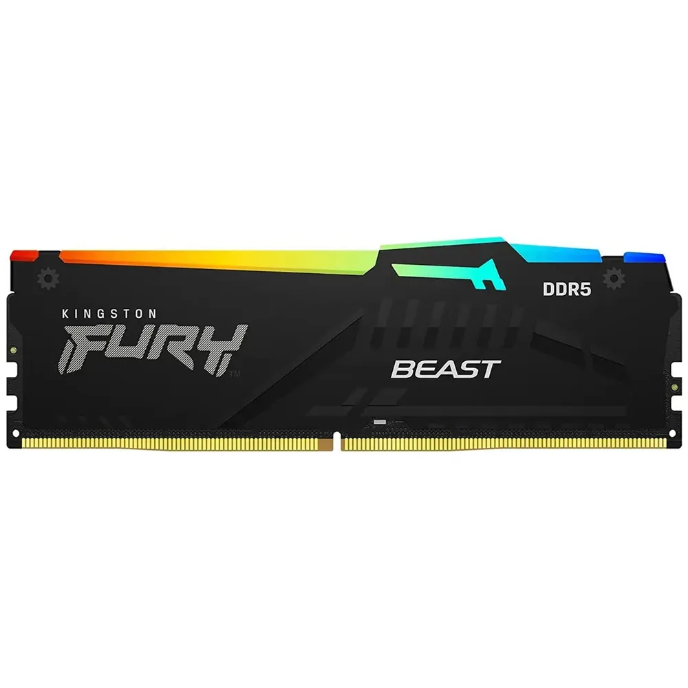 MEMORIA UDIMM DDR5 KINGSTON FURY BEAST BLACK RGB KF560C36BBEA-32 32GB 6000MHZ CL36