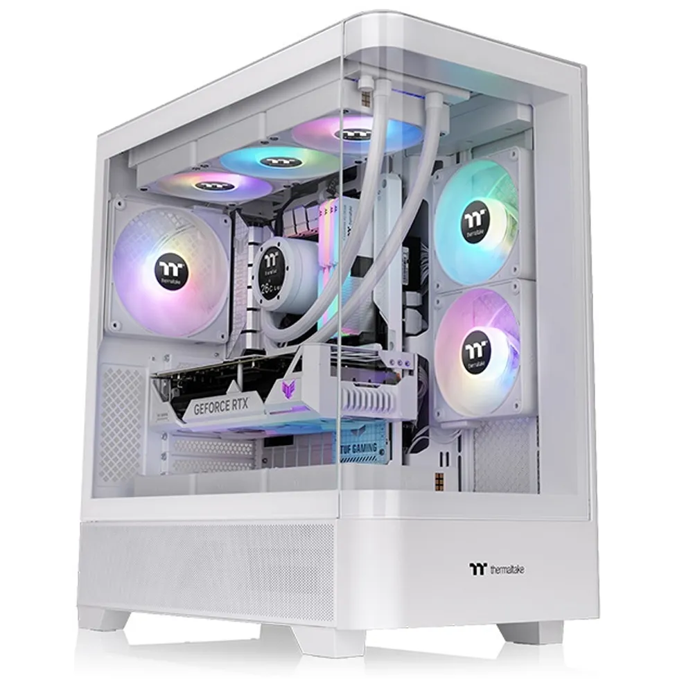 GABINETE GAMER THERMALTAKE VIEW 290 TG ARGB SNOW