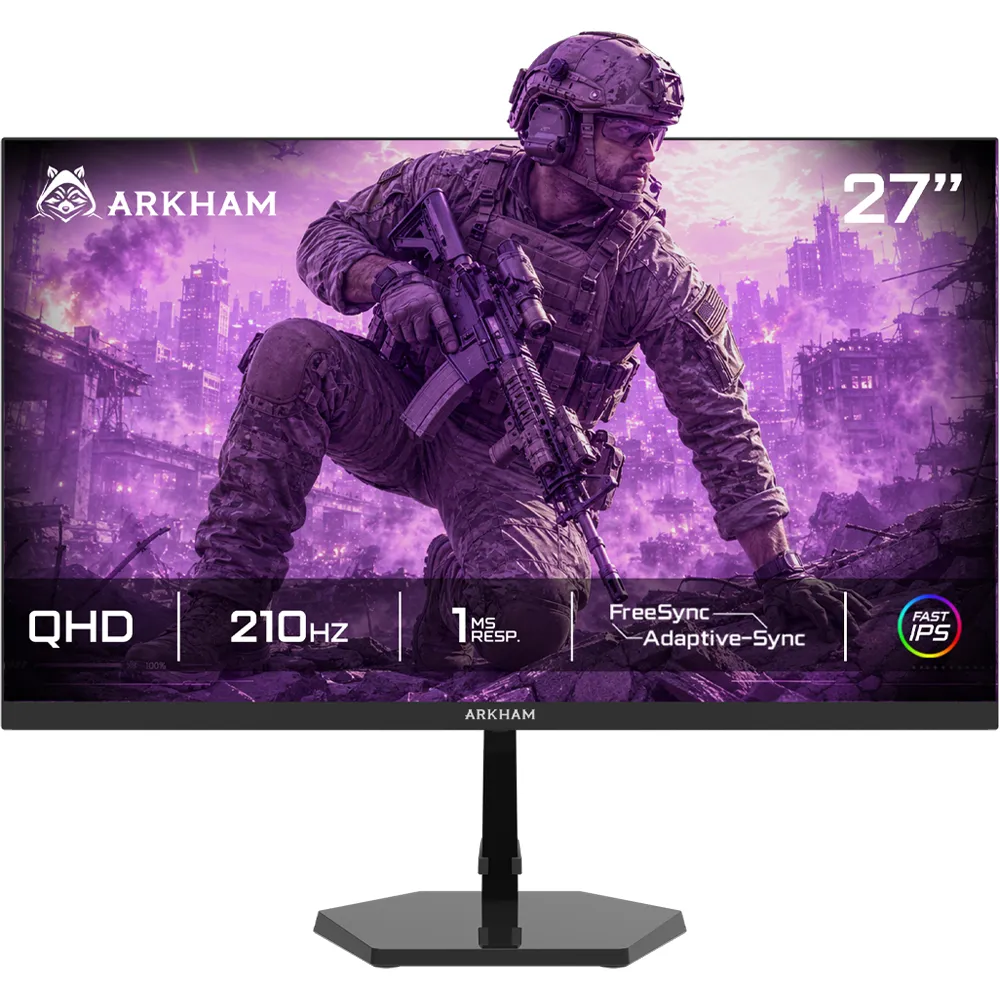 MONITOR GAMER ARKHAM 27'' 2K QHD FAST IPS 210HZ 1MS HDMI/DP